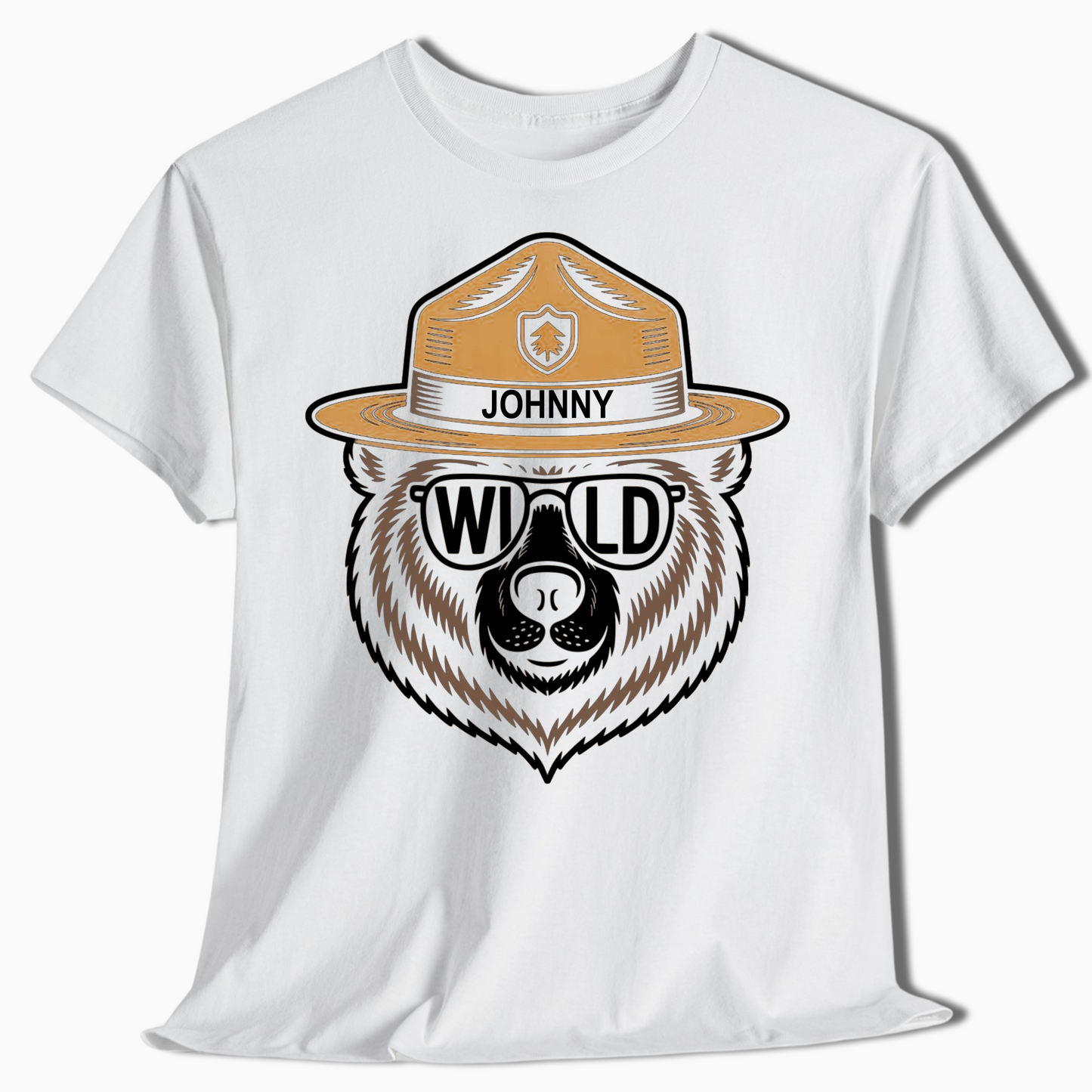 Custom Name Ranger Bear Shirt for Outdoor Lovers & Campers - t454a25