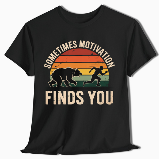 Sometimes Motivation Finds You Vintage Hiking Shirt - t415a25