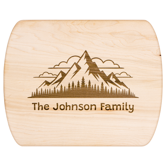 Personalized Mountain Silhouette Cutting Board - t436a25