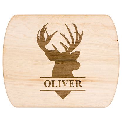 Custom Deer Silhouette Cutting Board with Name - t450a25