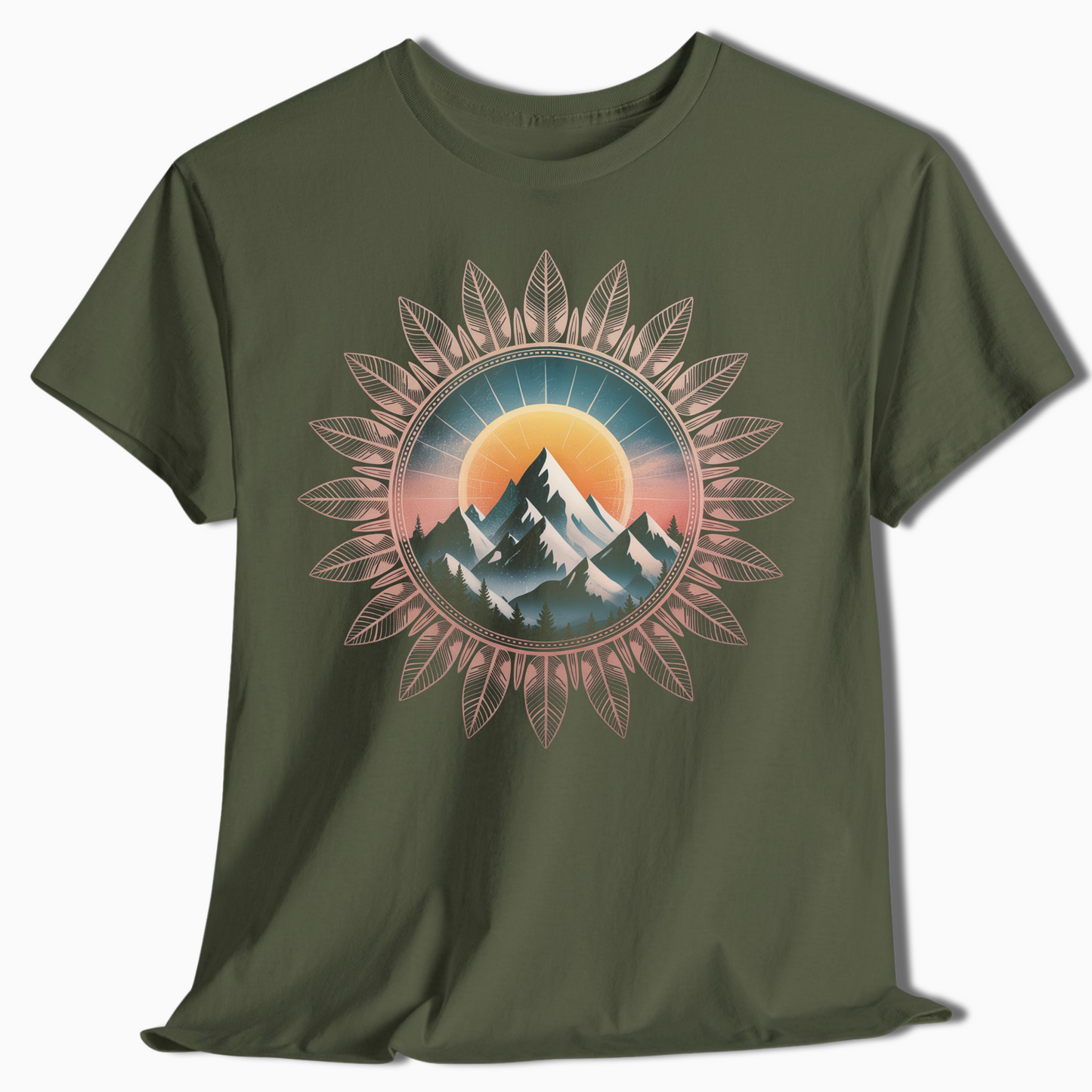 Mountain Sunrise Adventure Tee for Nature Lovers - t402a25