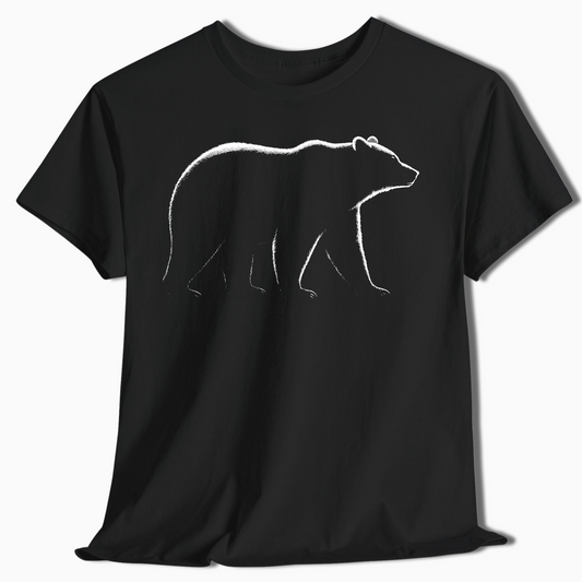 Minimalist Bear Shirt for Outdoorsmen - t442a25