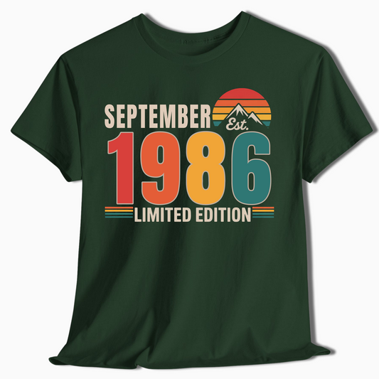 Personalized Vintage Birthday Shirt - Custom Year & Month - t418a25