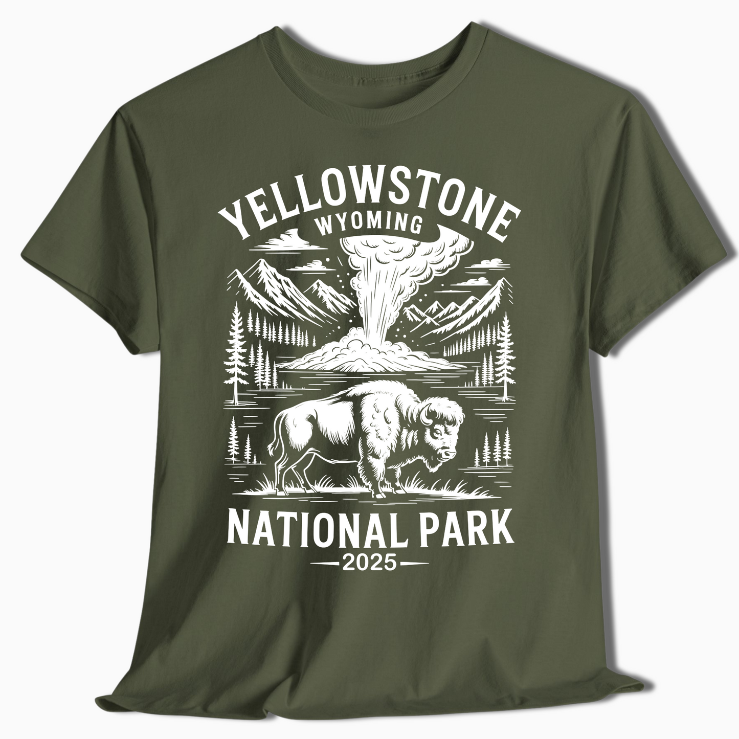 Yellowstone National Park Wyoming Shirt - Custom Year Option - t307a25