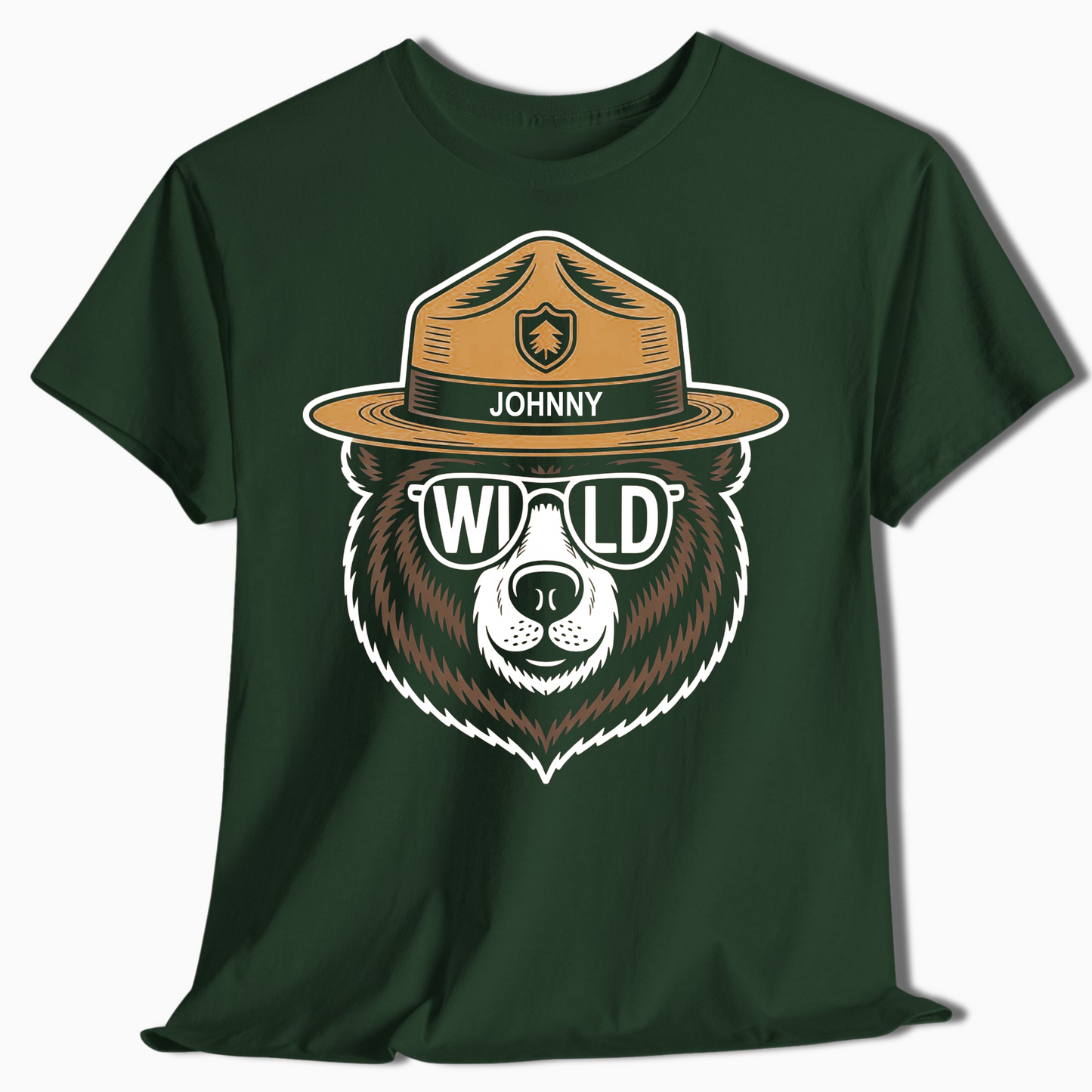 Custom Name Ranger Bear Shirt for Outdoor Lovers & Campers - t454a25