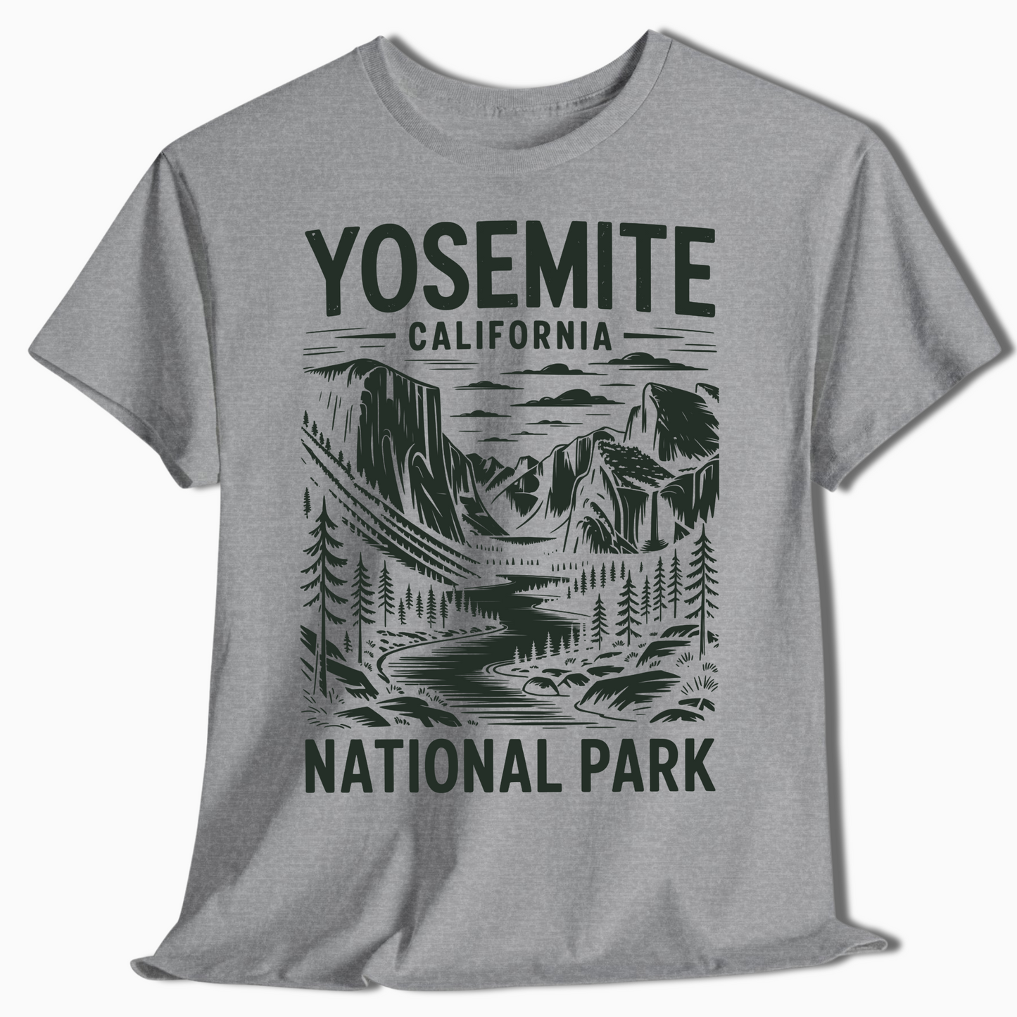 Minimalist Yosemite National Park Hiking Shirt - t284a25