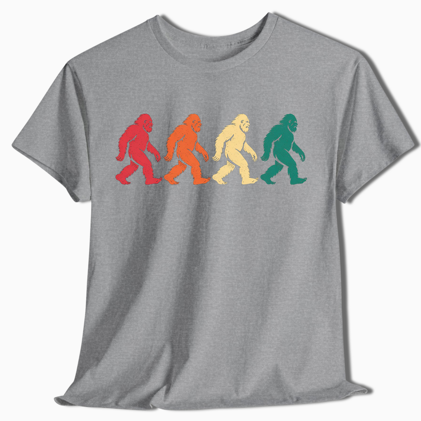 Retro Bigfoot Hiking T-Shirt - t411a25