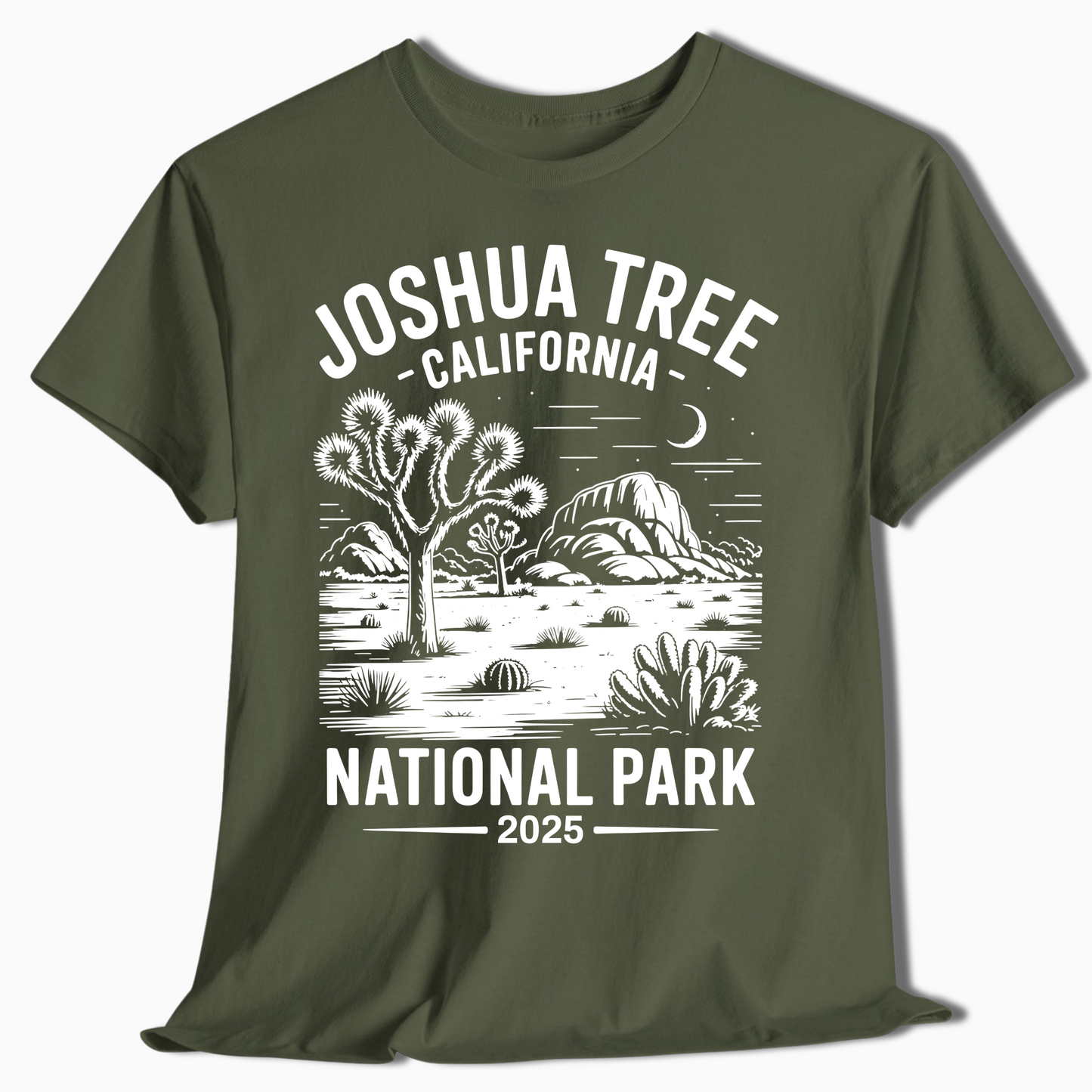 Joshua Tree California Tee - Custom Year Desert Scene - t366a25