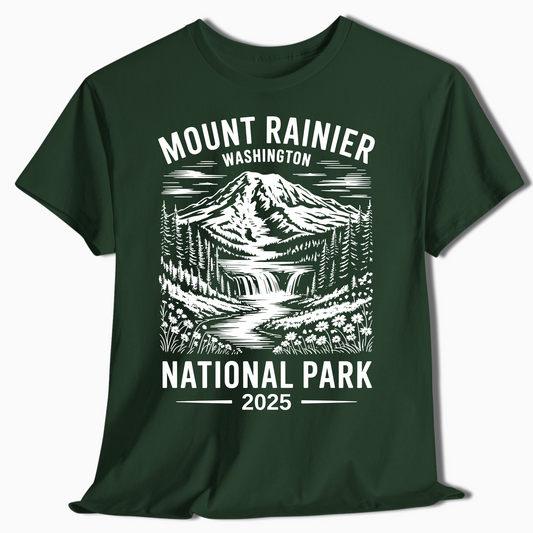 Mount Rainier National Park Shirt - Custom 2025 Souvenir - t300a25