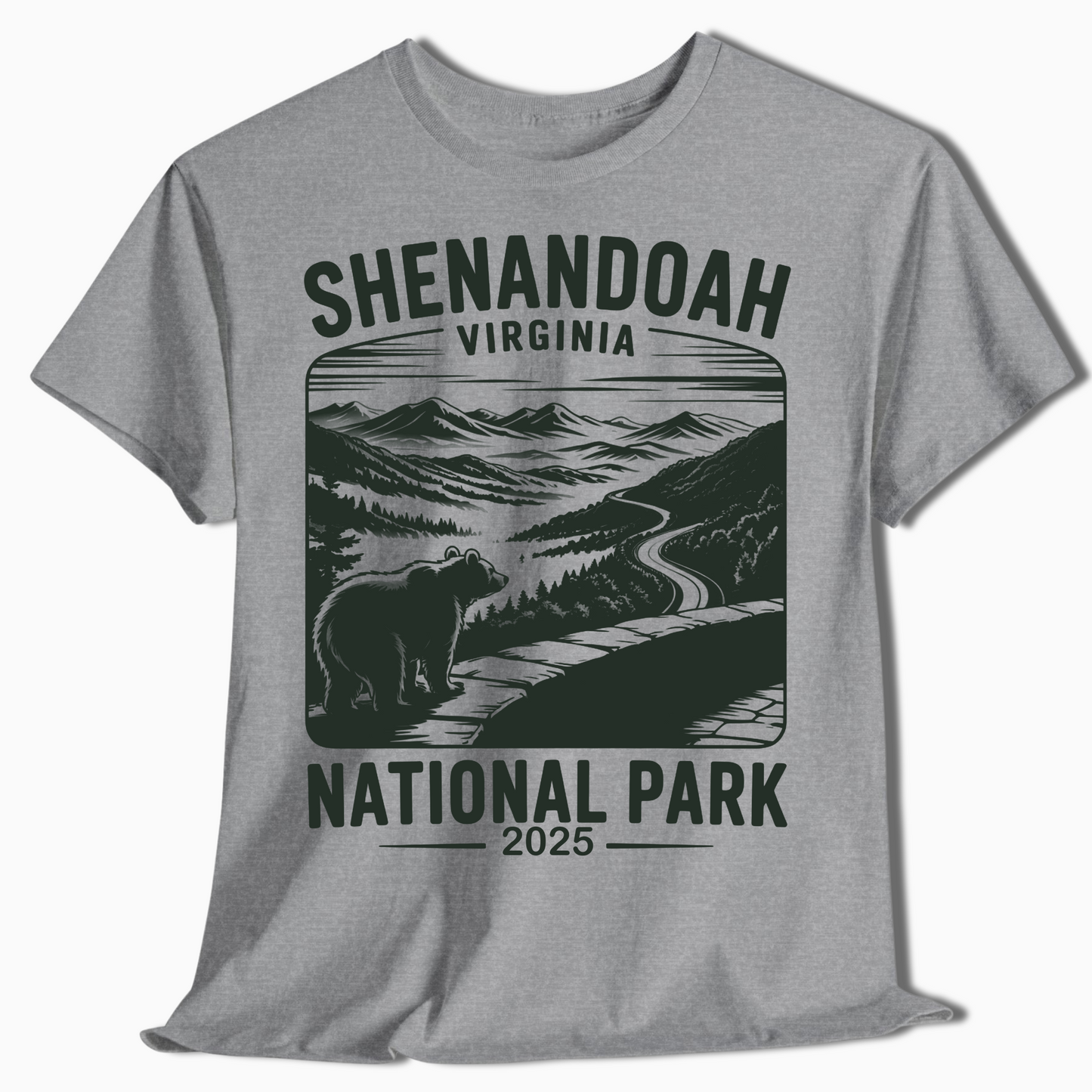 Shenandoah National Park T-Shirt with Bear - Custom 2025 Gift - t344a25