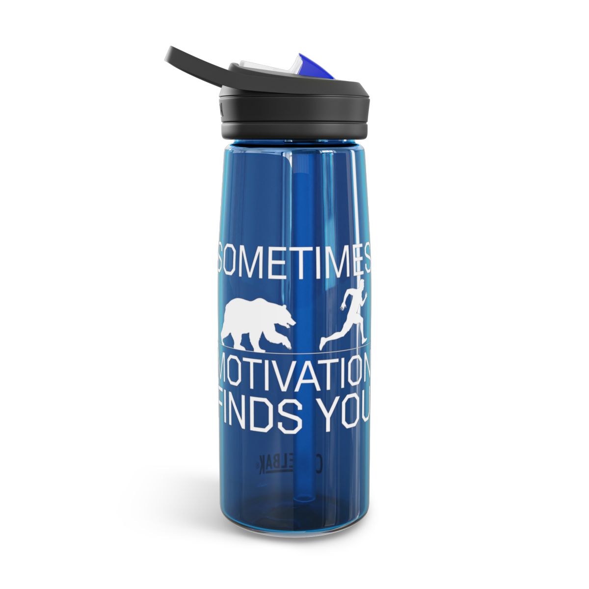 Sometimes Motivation Finds You Water Bottle - t1a25