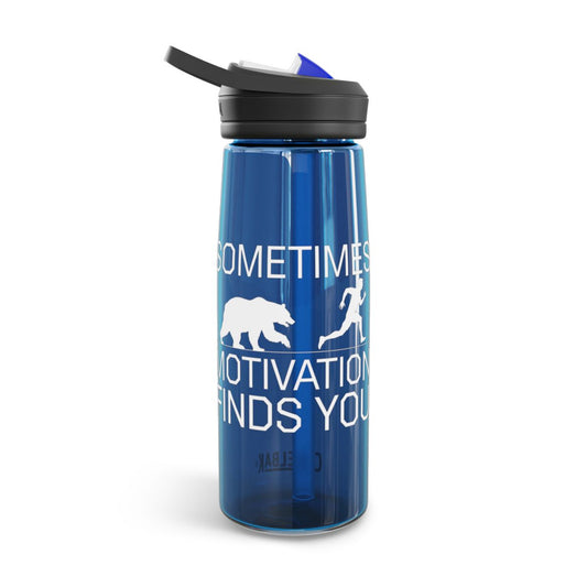 Sometimes Motivation Finds You Water Bottle - t1a25