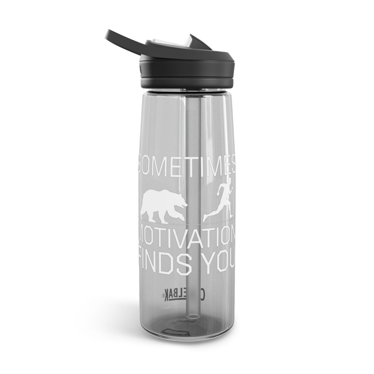 Sometimes Motivation Finds You Water Bottle - t1a25