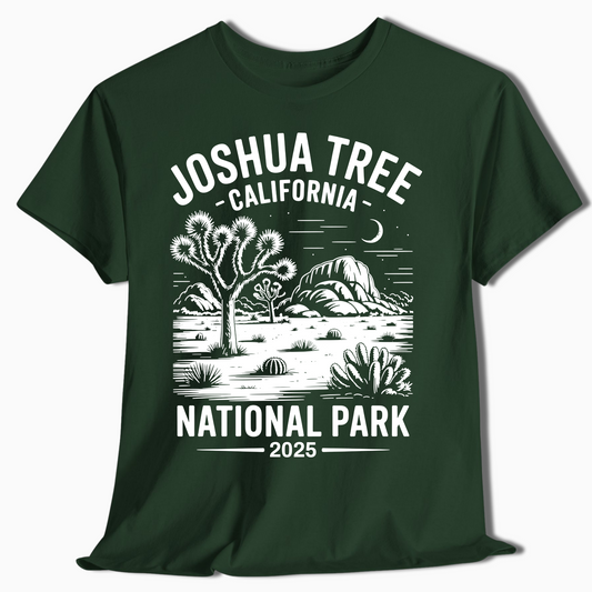 Joshua Tree California Tee - Custom Year Desert Scene - t366a25