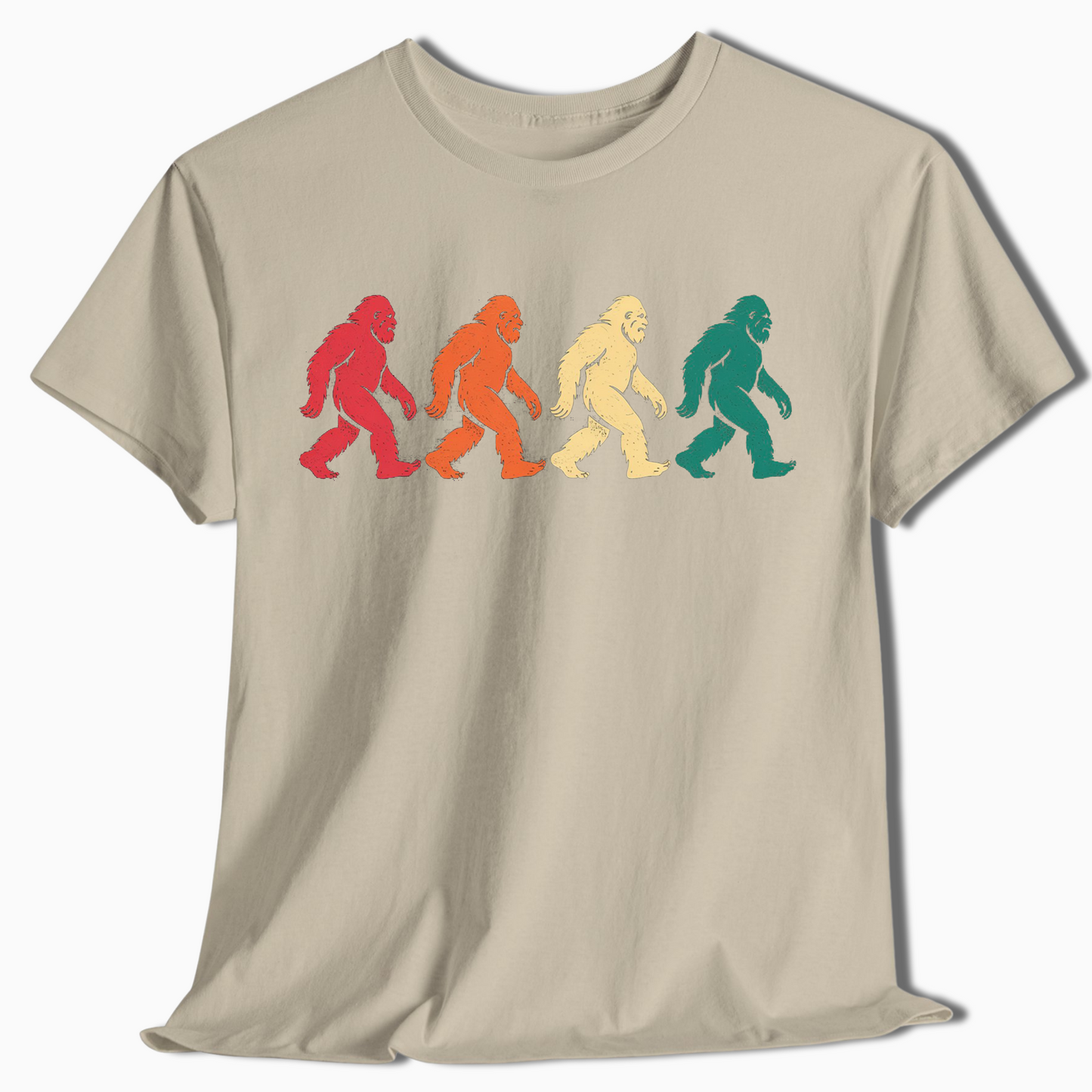 Retro Bigfoot Hiking T-Shirt - t411a25