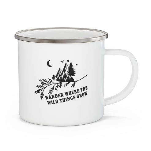 Wander Where The Wild Things Grow Camping Mug Nature Gift