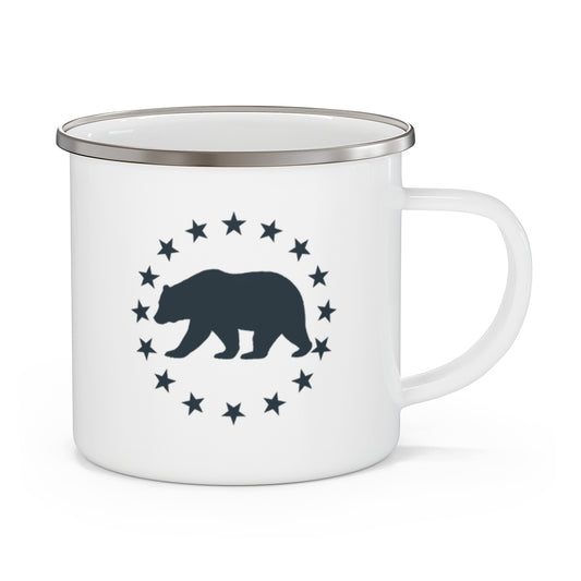 Patriotic Bear Stars Camping Mug for Rugged Outdoor Adventures - t427a25