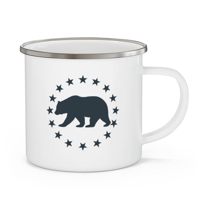Patriotic Bear Camping Mug