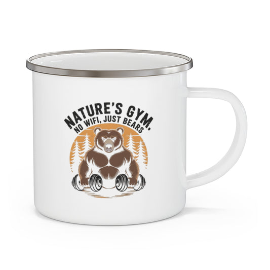 Nature’s Gym Mug - No WiFi Just Bears - t173a25