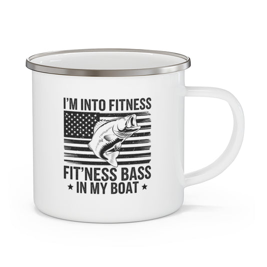 Fitness Bass Mug - Funny Fishing Gift for Men - t16a25