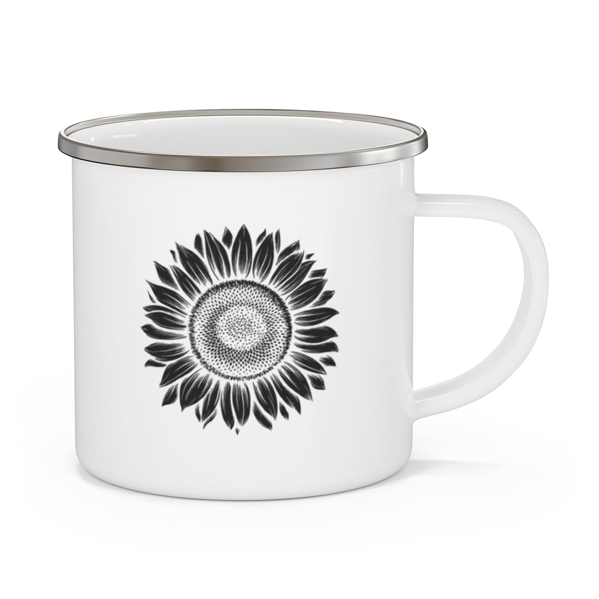 Rustic Sunflower Camping Mug for Hikers & Campers - t81a25