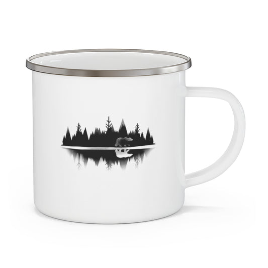 Bear Reflection Forest Camping Mug for Outdoorsmen - t67a25