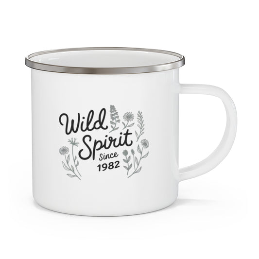 Wild Spirit Custom Year Floral Camping Mug for Nature Lovers - t85a25