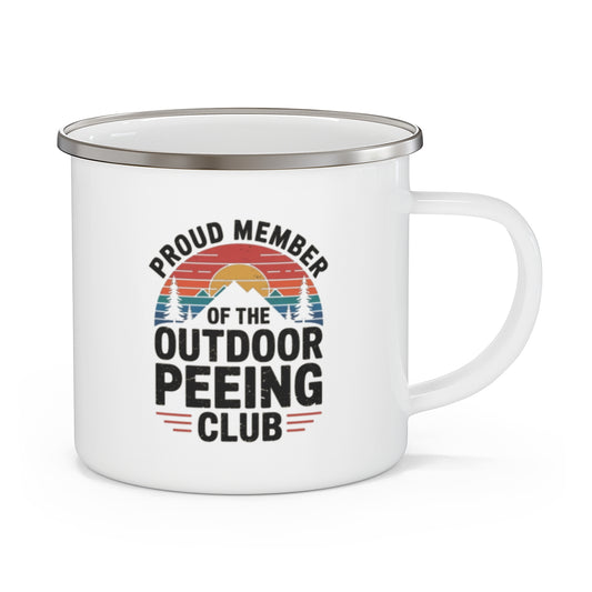 Outdoor Peeing Club Mug - Funny Camping Gift - t204a25