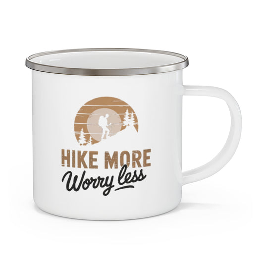 Hike More Worry Less Outdoor Camping Mug for Nature Lovers - t56a25