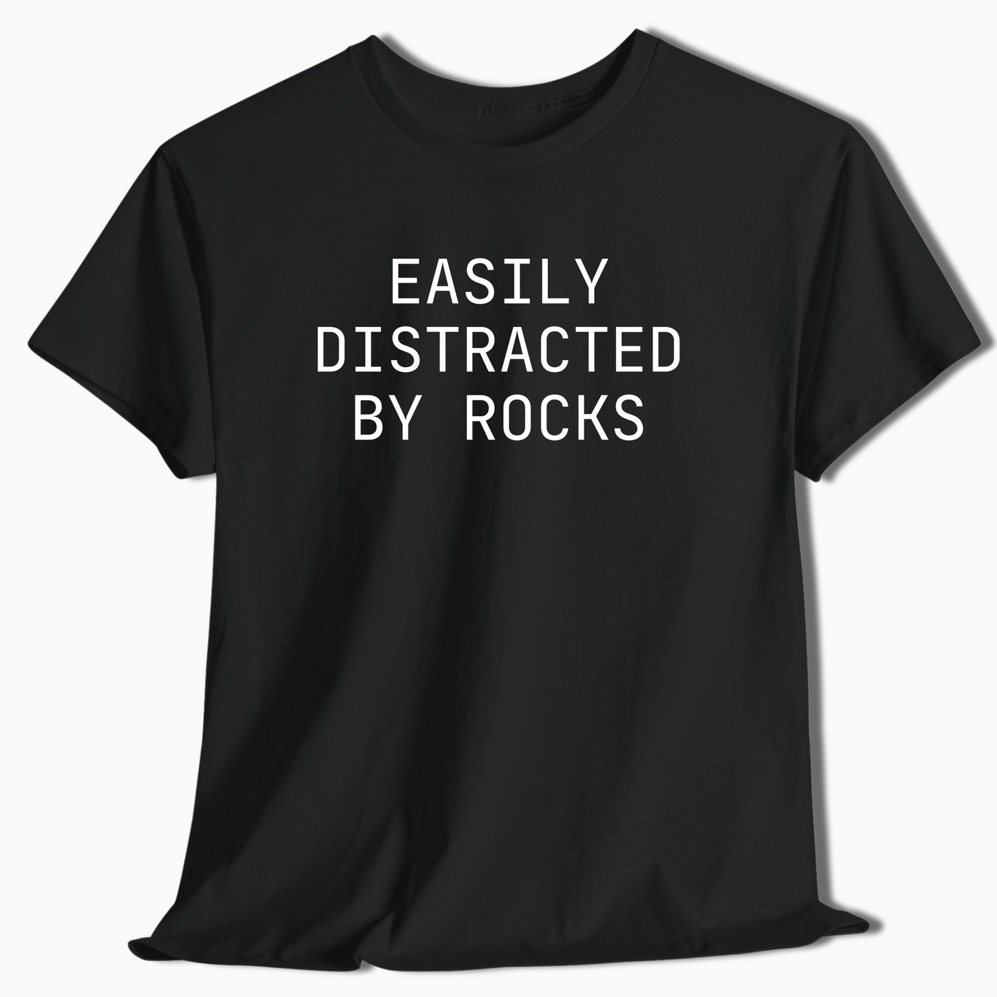 Easily Distracted By Rocks Funny Hiking Shirt - t421a25