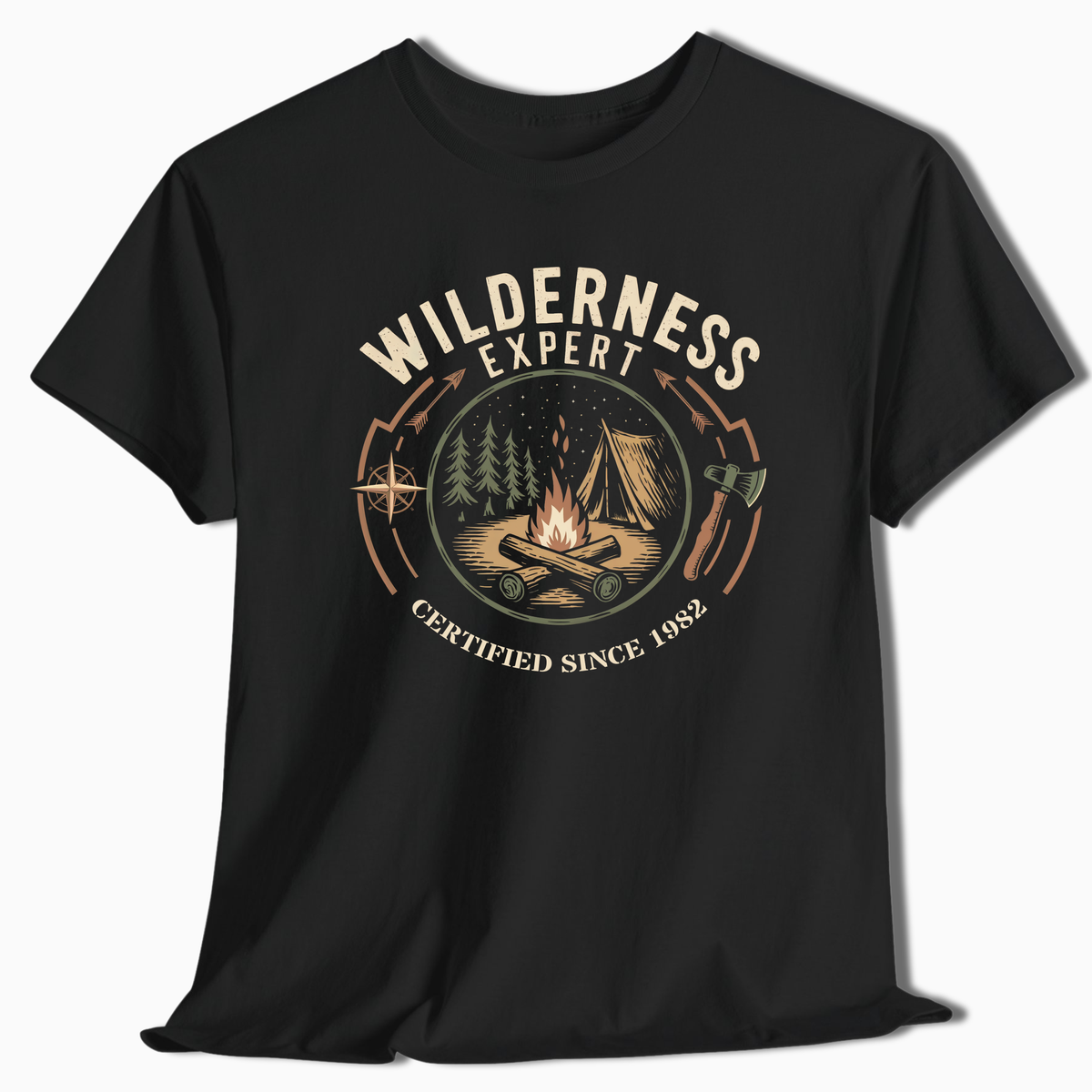 Wilderness Expert T-Shirt - Custom Camping Tee - t105a25