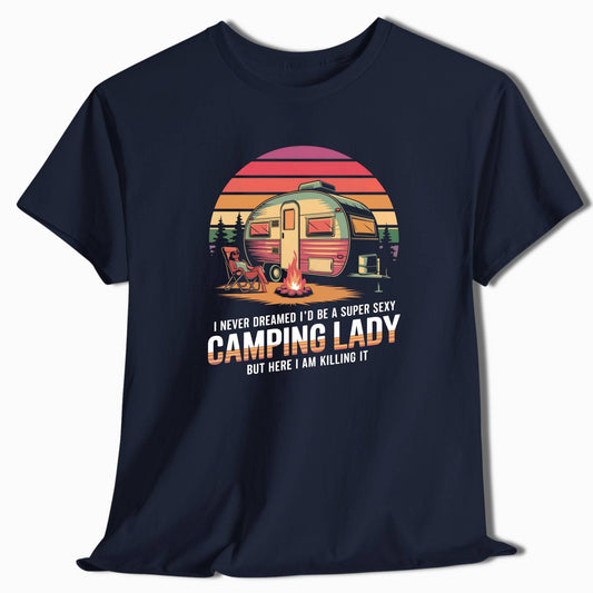 Camping T-Shirt Super Sexy Camping Lady - t133a25