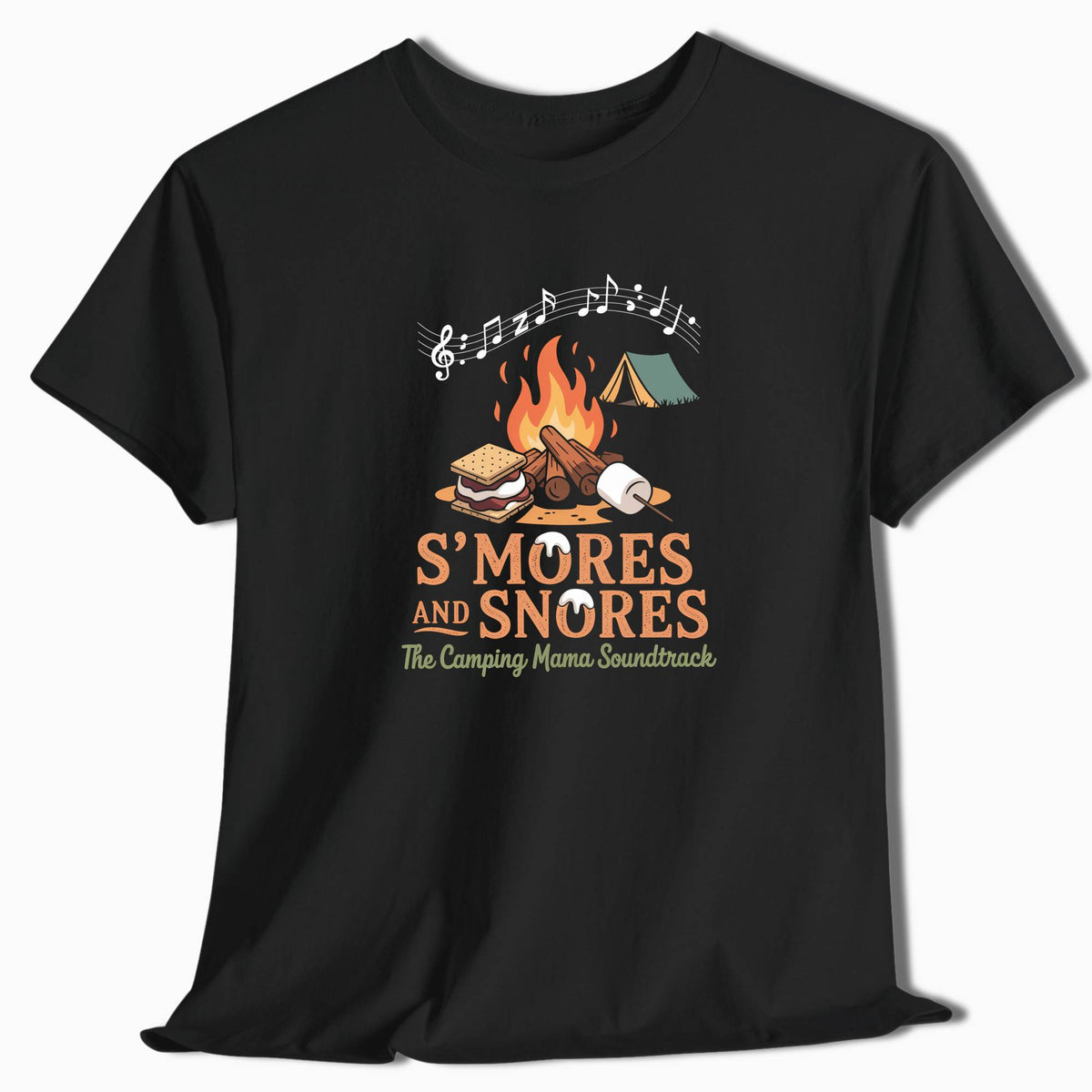 Camping T-Shirt Camping Mom S'mores and Snores - t142a25