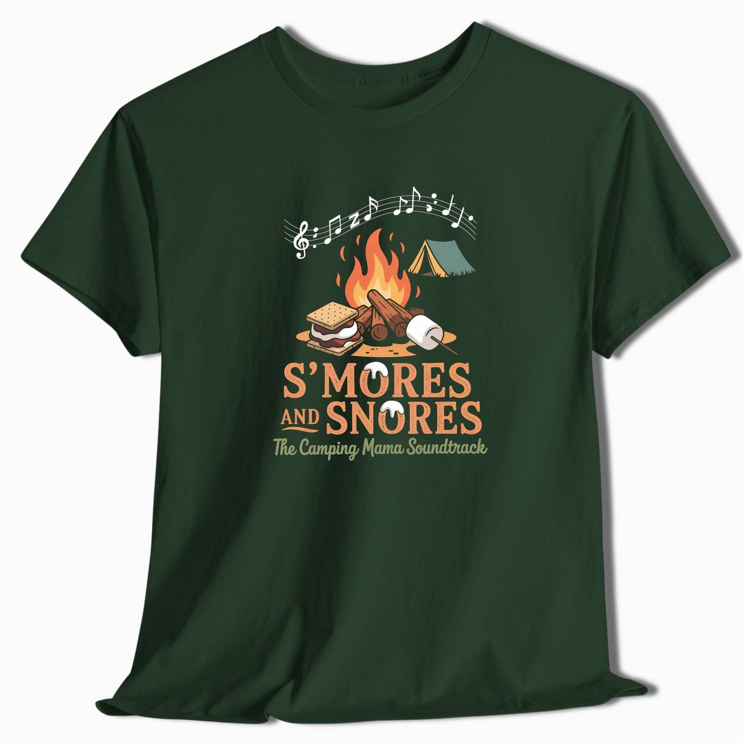 Camping T-Shirt Camping Mom S'mores and Snores - t142a25
