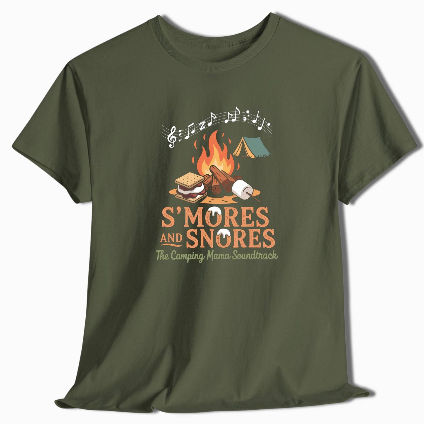 Camping T-Shirt Camping Mom S'mores and Snores - t142a25