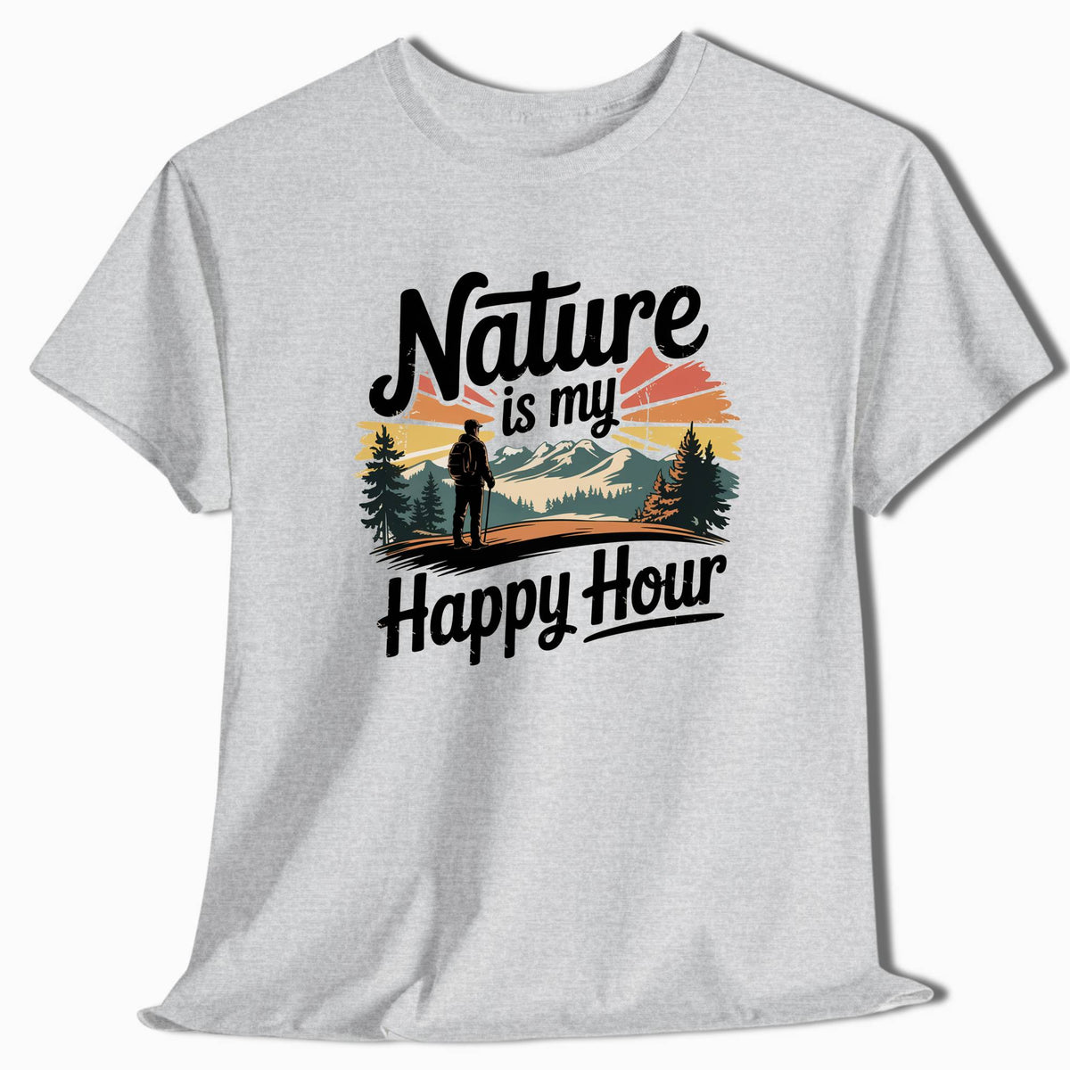 Camping T-Shirt Nature Happy Hour - t166a25