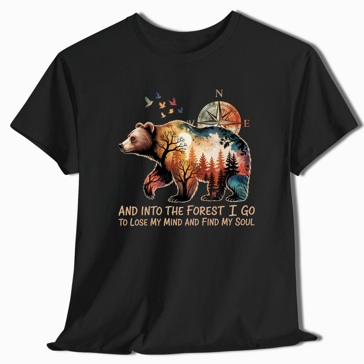 Hiking T-Shirt Into the Forest I Go - t172a25