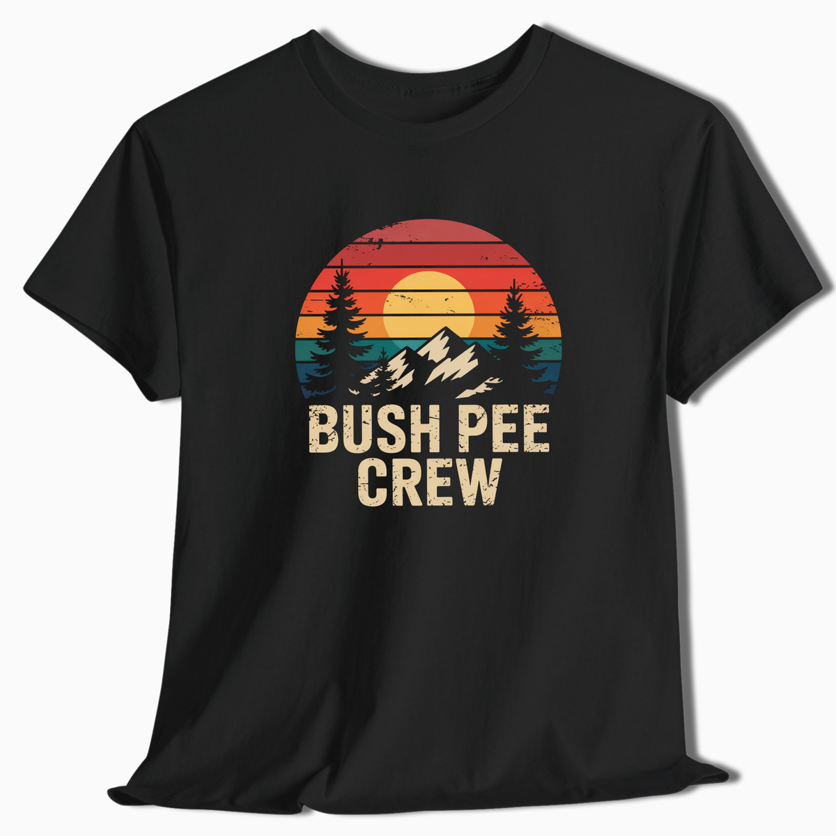 Bush Pee Crew - T-Shirt - t182a25