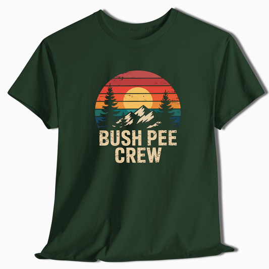 Bush Pee Crew - T-Shirt - t182a25