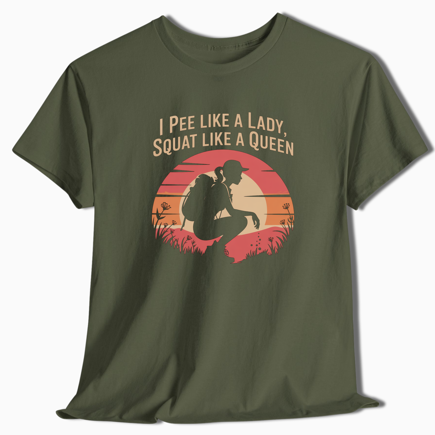 I Pee Like A Lady Squat Like A Queen T-Shirt - t195a25