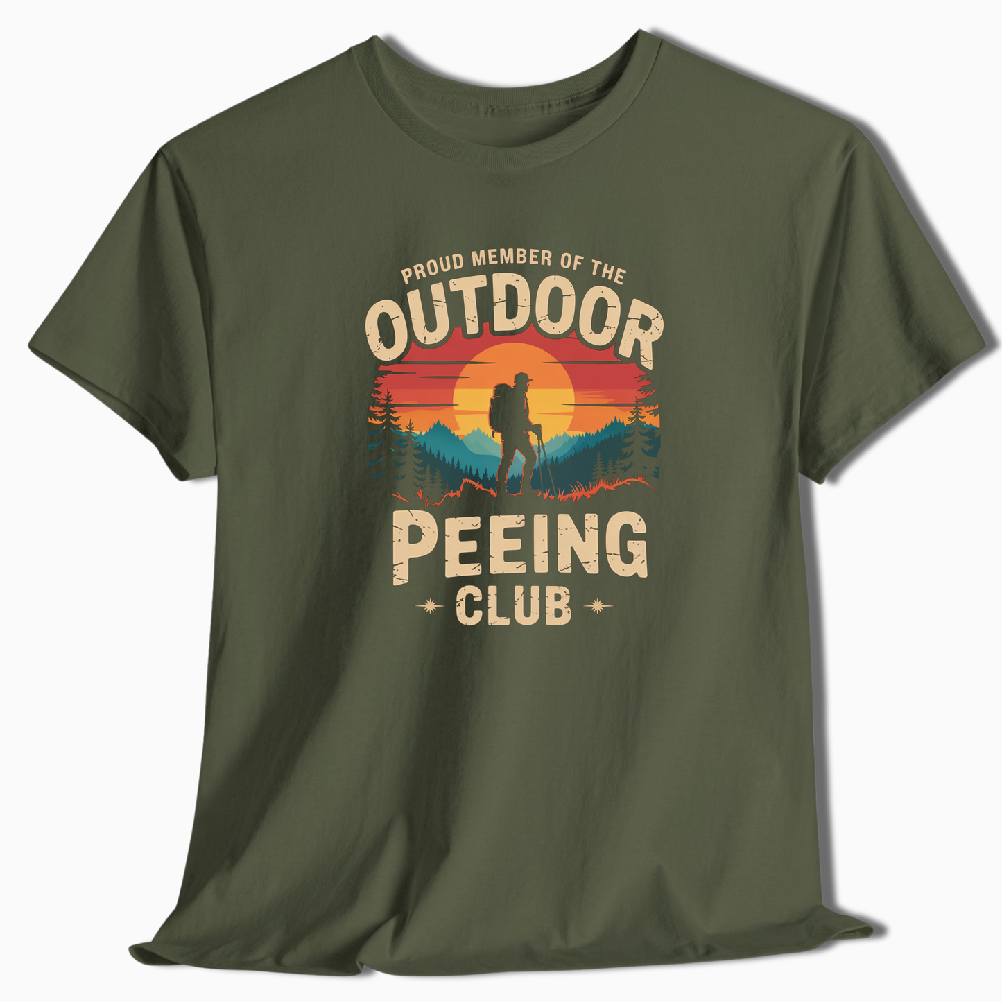 Proud Member Of The Outdoor Peeing Club T-Shirt - t203a25