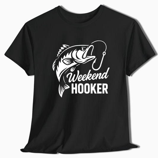 Weekend Hooker Fishing T-Shirt - t208a25