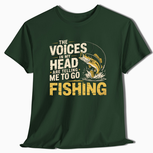 Voices In My Head Fishing T-Shirt - t212a25