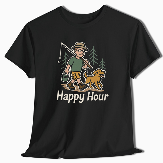 Fishing Happy Hour T-Shirt - t236a25