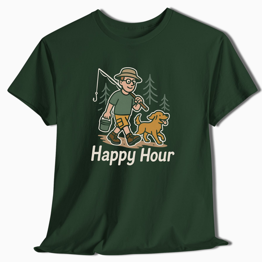 Fishing Happy Hour T-Shirt - t236a25