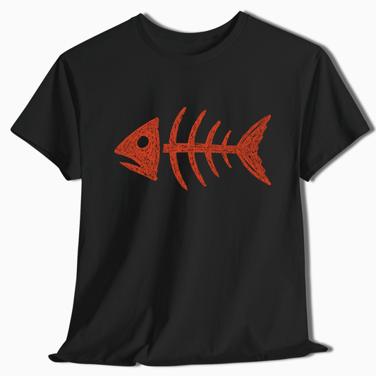 Fish Bone Graphic T-Shirt - t237a25