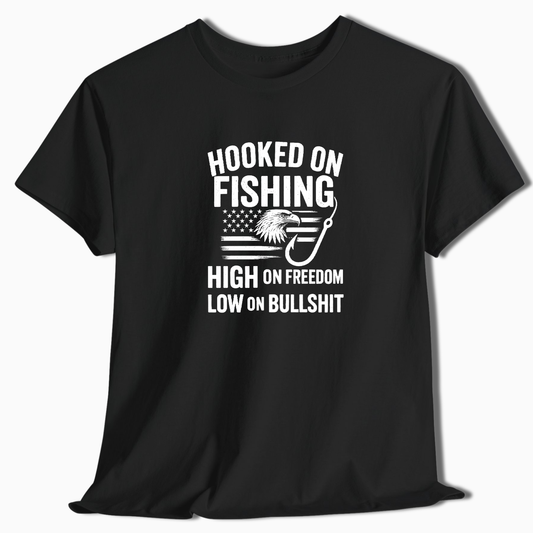 Hooked On Fishing T-Shirt - t239a25