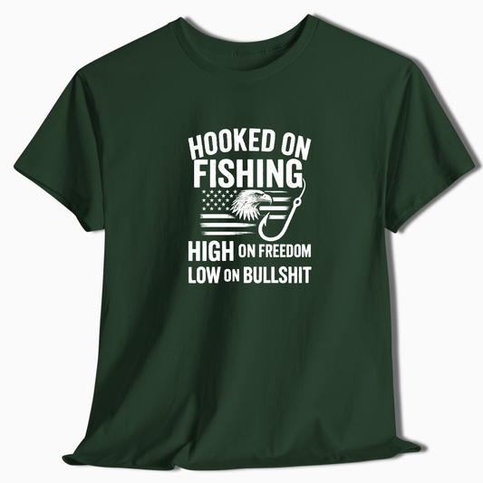 Hooked On Fishing T-Shirt - t239a25