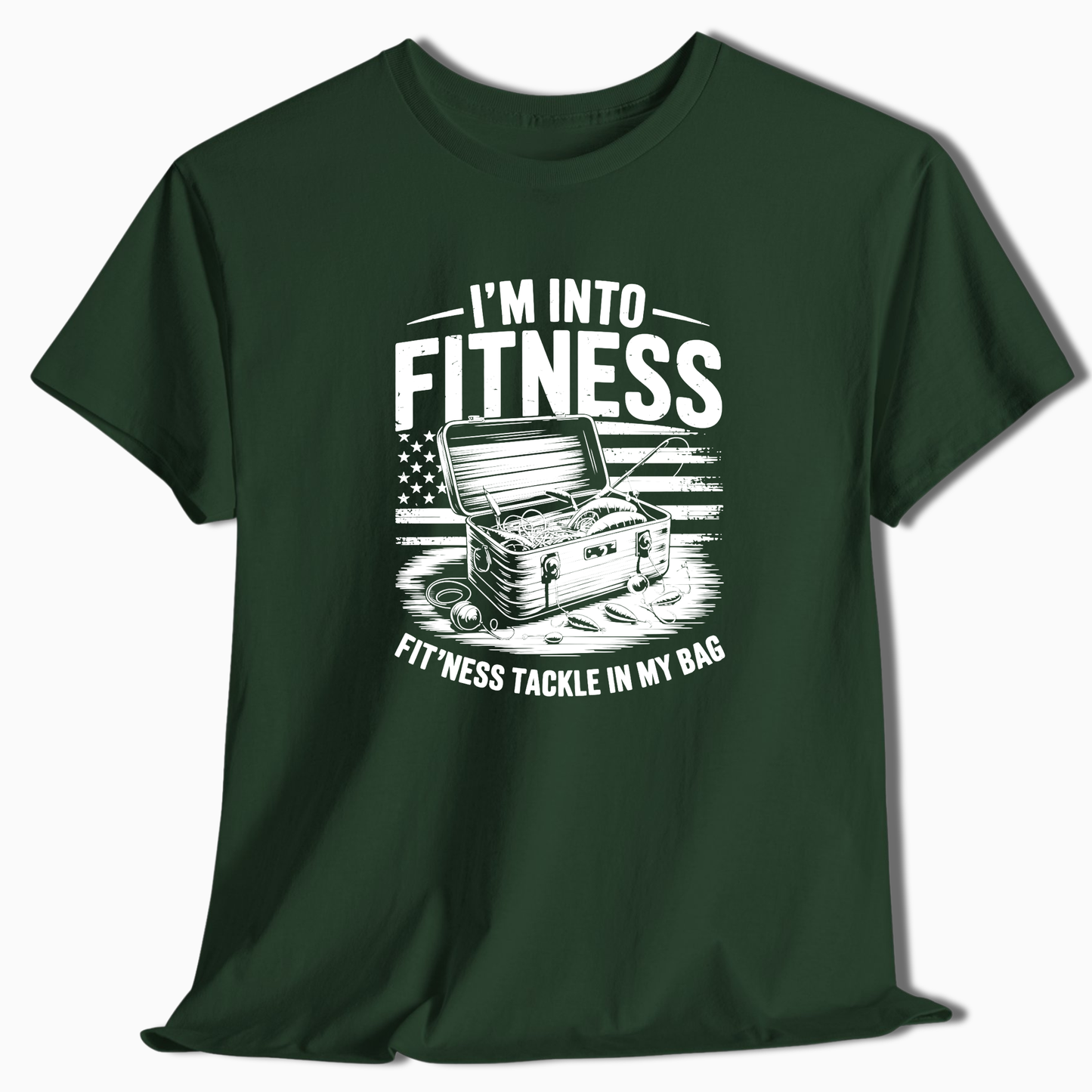 Funny Fishing T-Shirt | Fitness Tackle Bag Graphic Tee - t240a25