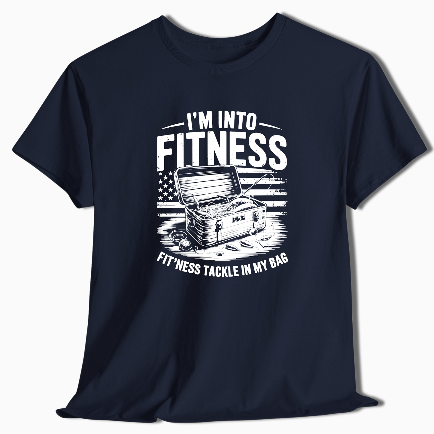 Funny Fishing T-Shirt | Fitness Tackle Bag Graphic Tee - t240a25